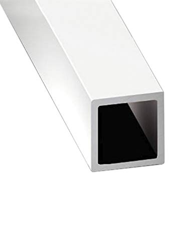 Jardin202 - Perfil de Aluminio Blanco - Tubo Cuadrado - x4 unds - 1'50m | 50 mm