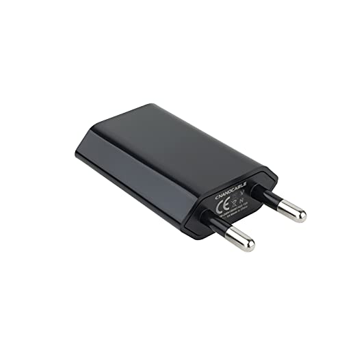 NANOCABLE 10.10.2002 - Mini Cargador USB (5V/1A), Color Negro