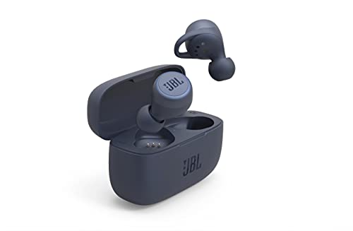JBL LIVE 300TWS - Auriculares inalámbricos intraaurales, con Bluetooth y tecnologías TalkThru y AmbientAware, hasta 20h de música, azul