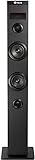 NGS Sky Charm - Altavoz de Torre, Bluetooth de 50W con Mando a Distancia, Entrada Óptica, USB, Radio FM y Entrada AUX, Color Negro