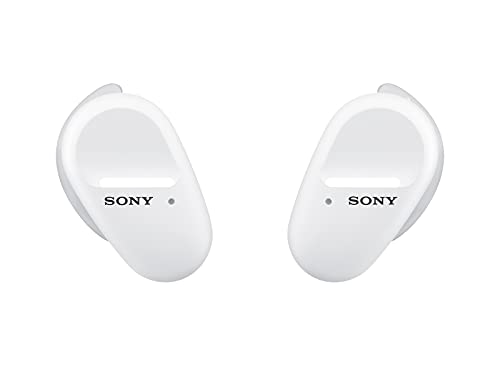 Sony WFSP800N - Auriculares True Wireless (Cancelación de ruido, Bluetooth, Extra Bass, hasta 18 h de batería, resistente al agua y polvo IP55, óptimo para deporte y trabajar con manos libres) blanco