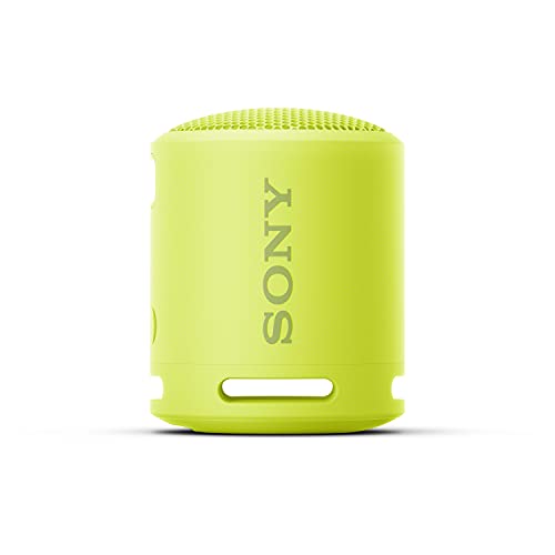 Sony SRS-XB13 - Altavoz Bluetooth Compacto, Duradero y Potente con EXTRA BASS (Resistente al agua, Inalámbrico, 16h Autonomía), Amarillo Lima