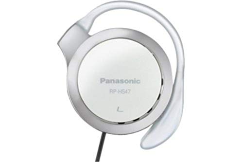 Panasonic RP-HS47E-W - Auriculares de Clip Compactos Plegables (108 dB, Auriculares poliamida, Diseño ultradelgado, 3.5 mm, 32 Ohmio), Color Blanco