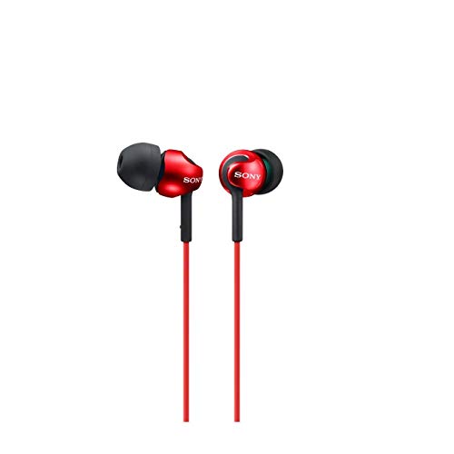 Sony MDR-EX110LP - Auriculares in-ear, color rojo