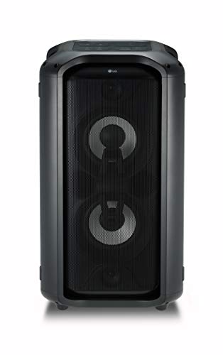LG XBOOM RK7 - Altavoz Hi-Res (550 W, Bluetooth, Iluminado, Funciones Karaoke, USB, Conexión micrófono, aptX HD) Color Negro