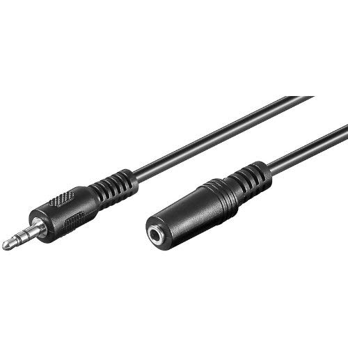 Maclean - Cable de Audio estéreo Alargador Mini Jack 3.5mm (Macho/Hembra) Longitud de 1m a 15m (1m)