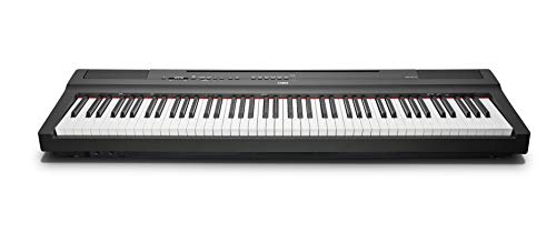 Yamaha P-125 - Piano Digital Portátil Esbelto, dinámico y potente, combinado con la tecnología más vanguardista, color negro