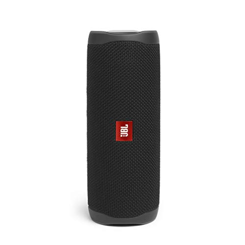 JBL Flip 5 - Altavoz inalámbrico portátil con Bluetooth, speaker resistente al agua (IPX7), JBL PartyBoost, hasta 12h de reproducción con sonido de calidad, negro