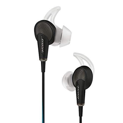 Bose QuietComfort 20 - Auriculares in-ear compatibles con Samsung y otros dispositivos Android, con micrófono, control remoto integrado, reducción de ruido, Color Negro