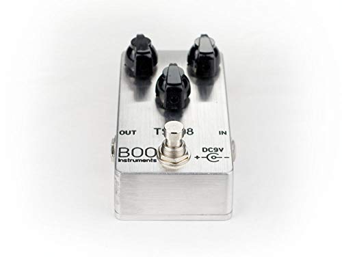 Boo Instruments Tube Screamer Overdrive TS-808 TS-9 - Pedal de efectos (distorsi?n), metal pulido