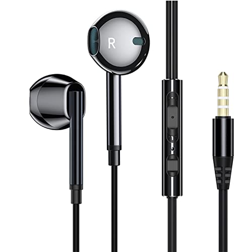Bovelt Auriculares In Ear, Auriculares con Cable y Micrófono Cascos Sonido Estéreo para Samsung, LG, Xiaomi, Huawei y Todos los Dispositivos de Auriculares de 3,5 mm