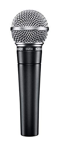 SHURE SM58SE - Micrófono de voz dinámico (interruptor de apagado/encendido), diseñado para el uso profesional en voces en actuaciones en vivo, refuerzo de sonido y grabaciones de estudio