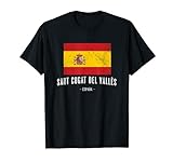 Sant Cugat del Vallès, España | Souvenir Ciudad - Bandera - Camiseta