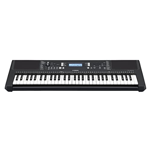 Yamaha PSR-E373 Teclado digital - Instrumento versátil con 61 teclas sensibles a la pulsación, teclado de iniciación con sonidos de instrumentos de calidad, en negro