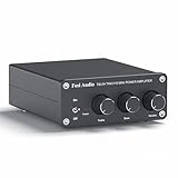 Amplificador de Audio Estéreo de 2 Canales, Mini Hi-Fi Clase D Amperio Integrado 2.0CH para los Altavoces del Hogar 100W x 2, con Control de Bajos y Agudos TPA3116 - Fosi Audio TB10A