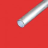 Commentfer – Tubo redondo de aluminio, 50 mm, grosor en mm, longitud en metros, 3 metros