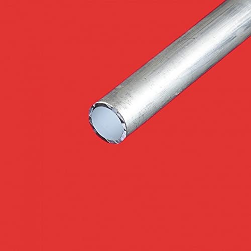 Commentfer – Tubo redondo de aluminio, 50 mm, grosor en mm, longitud en metros, 3 metros