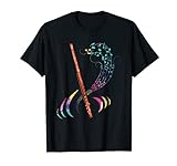 Orquesta Notas Musicales Flautista Regalo Colorido Flauta Camiseta