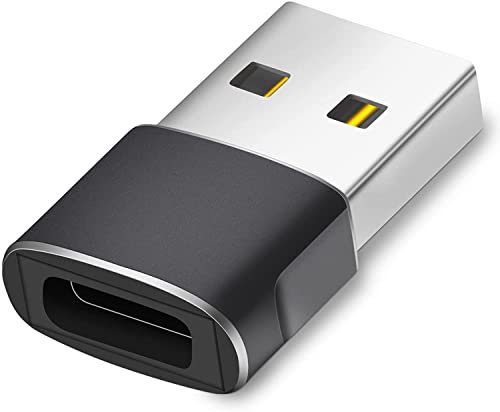 Hoppac Adaptador USB C Hembra a USB Macho y Adaptador USB Tipo C, Carga rápida y Transferencia de Datos, Adaptador para iPhone 12/13