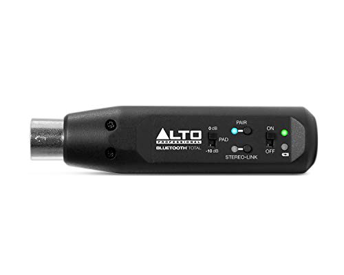 ALTO Professional Bluetooth Total - Receptor bluetooth de audio, profesional y recargable con Bluetooth y XLR para sistemas PA y mezcladores
