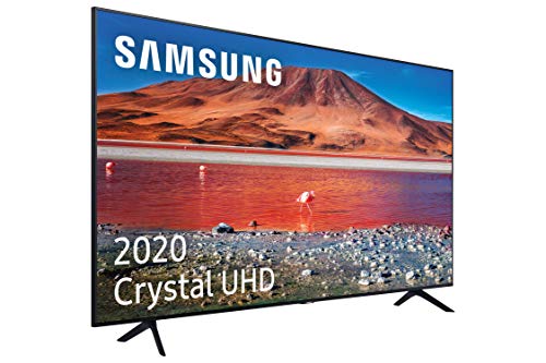 Samsung Crystal UHD 2020 43TU7005- Smart TV de 43', Resolución 4K, HDR 10+, Crystal Display, Procesador 4K, Función One Remote Control y Compatible con Asistente de Voz, Compatible con Alexa