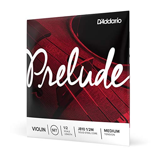 D'Addario J810 1/2M Prelude 1/2 Scale Medium Tension Violin String Set