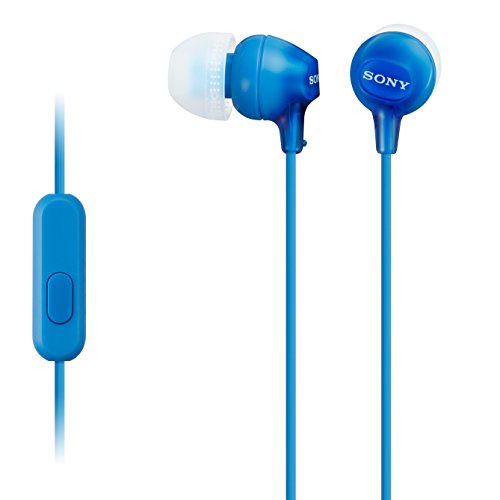 Sony MDR-EX15AP Dentro de oído Binaurale Alámbrico Azul - Auriculares (Binaurale, Dentro de oído, Azul, 100 MW, Alámbrico, Intraaural)