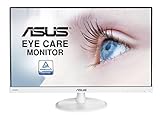 ASUS VC239HE-W - Monitor Full HD de 23' (1920 x 1080 píxeles, IPS, 16:9, sin marco, Flicker free, HDMI, 5 ms), color blanco