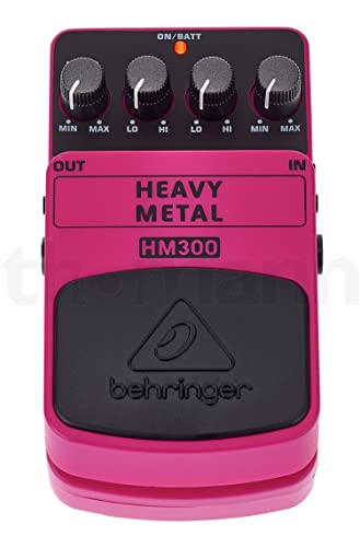 Behringer HEAVY METAL HM300 Pedal de efectos de distorsión de metales pesados