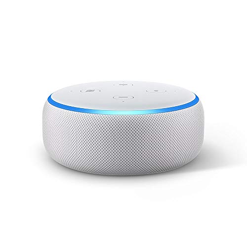Echo Dot (3.ª generación) - Altavoz inteligente con Alexa, tela de color gris claro