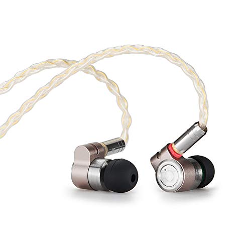 TIN Audio T3 - Auriculares in-ear con doble unidad dinámica de alta fidelidad y graves para DJ, 3,5 mm, con MMCX