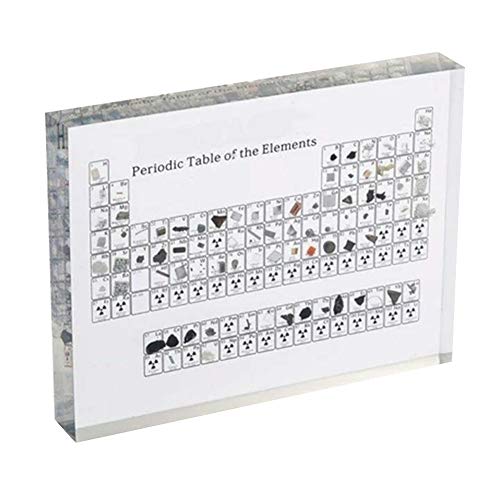 Leobtain Periodic Table of Elements Display Board Educational Transparent Acrilyc Displaying Board Student Teacher Gifts