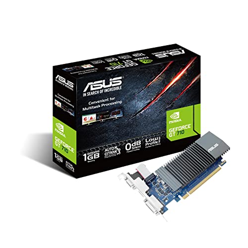 ASUS GeForce GT 710 - Tarjeta Gráfica (NVIDIA, GeForce GT 710, 2560 x 1600 Pixeles, 954 MHz, 1 GB, GDDR5)