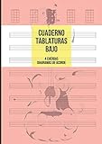 Cuaderno Tablatura Bajo: Tablatura de 4 cuerdas para Bajo, 8 Tablaturas y 5 Diagramas de acorde por Página, 100 Páginas A4