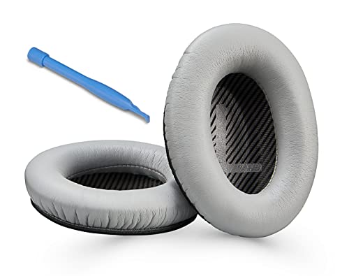 Almohadillas de Recambio para los Auriculares Bose Quiet Comfort 35 (QC35, Gris)
