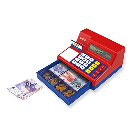 Learning Resources Pretend & Play Calculadora Caja registradora con Euro Play Money