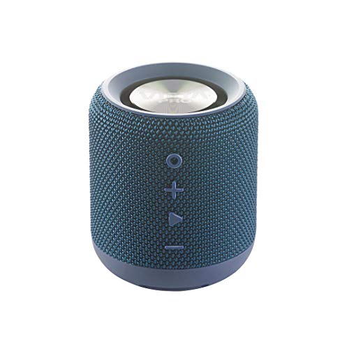 Vieta Pro Easy - Altavoz inalámbrico (True Wireless Bluetooth, Radio FM, Reproductor USB, auxiliar, micrófono integrado, resistencia al agua IPX6, batería de 12 horas) azul