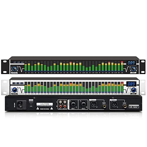 Yousiju 31 Bandas Ecualizador Gráfico Audio Digital EqualInador De Audio Sistema De Sonido Profesional Ecualizador Profesional (Color : Black)