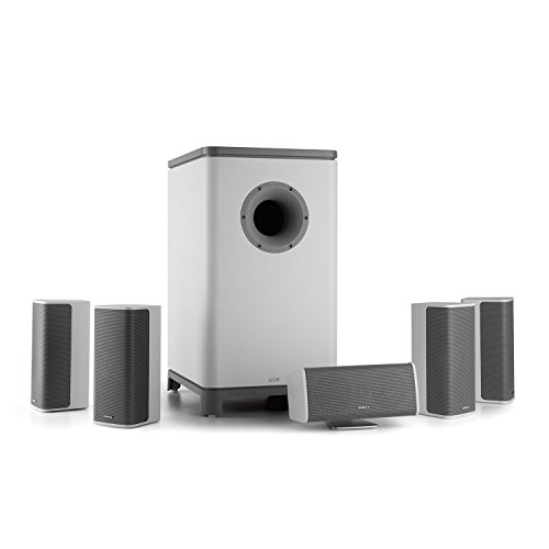 Numan Ambience 5.1 Surround Sound System - Home Cinema, 120W RMS, 4 Ohm, Subwoofer Activo Mono, 25,4cm (10')-Down-Firing, 4 Altavoces satélites, Montaje en Pared, Blanco