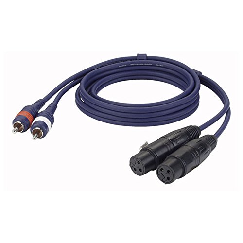 DAP Audio - Cable XLR hembra a RCA macho (2 unidades, 150 cm)