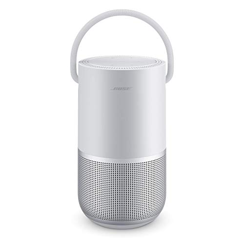 Bose Portable Smart Speaker - Altavoz portátil con control de voz Alexa integrado, Color Plata