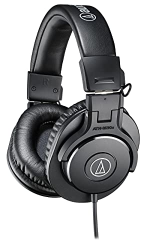 Audio-Technica M30x Auriculares de estudio profesionales para grabación de estudio, creadores, podasts y escucha diaria.