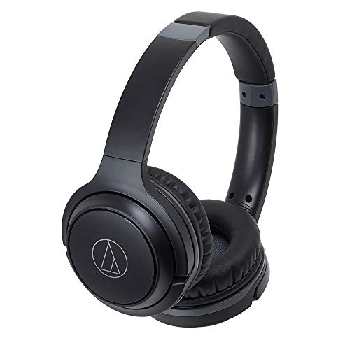 Audio-Technica ATH-S200BTBK Auriculares Color Negro, Bluetooth, Plegable, 10 x 23 x 26
