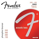Juego de cuerdas Fender para acústica Bass-8060 (045/100) de larga escala - Bronce fosforado