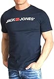 Jack & Jones Jjecorp Logo tee SS Crew Neck Noos T-Shirt, Navy Blazer, M para Hombre