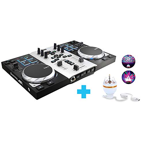 Hercules Dj Control Air Party Pack, Controladora de DJ con LED Party Light USB
