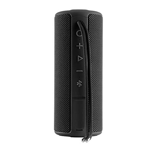 Vieta Pro Goody - Altavoz inalámbrico (True Wireless Bluetooth, Radio FM, Reproductor USB, auxiliar, micrófono integrado, resistencia al agua IPX6, batería de 12 horas) negro