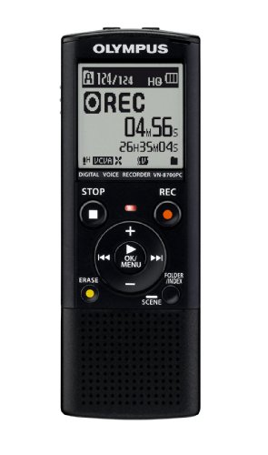 Olympus VN-8700PC - Dictáfono (444h, 200-13000 Hz, 4096 MB, USB, 64.8g, 102 x 37 x 18.8 mm)