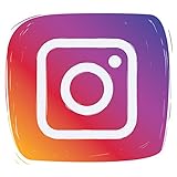 Instagram Social Media Icon Pegatina de Vinilo Autoadhesiva | Pegatina de Coche | Calcomanía de Ventana | Arte de Pared | Muestra de Tienda | Decoración de Arte | Señales de Puerta
