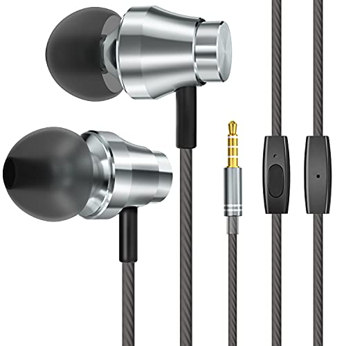 Auriculares con Microfono,In-Ear Auriculares, 3.5mm Auriculares intrauditivos con Micrófono y Cambio de Canción